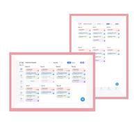 Taidda Calendario Digitale Intelligente Organizzatore Familiare 10,1 Pollici con Tracker dei Lavori Domestici Sincronizzazione WiFi Supporto Touchscreen HD per la Casa