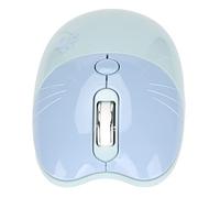 Taidda Cartoon Cat Mini Mouse Wireless Silenzioso Ricaricabile Mouse Tablet 2.4G BT per Viaggi in Ufficio Domestico ABS (BLUE)