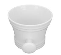 Taidda Ciotola per Sapone Barba, Grande capacità, Durevole, Portatile per la Casa e i Viaggi per Uomo e Regalo Perfetto in Plastica Bianca