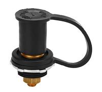 Taidda Connettore Perno Terminale Batteria Premium 250A 3/8 Pollici con Cappuccio per Auto, Barche, Terminale Batteria in Lega di Zinco Antiruggine per Sistemi di Alimentazione (Nero (negativo))