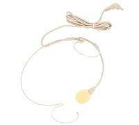 Taidda Cuffie con Microfono Leggero con Chiusura a Vite per Conferenze, Stazioni TV e Interviste Beige 1 Microfono, 1 Fibbia