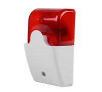 Taidda di Allarme con Sirena Stroboscopica Cablata 12 V con Luce LED Brillante per la Sicurezza Domestica, Tono Ad Alto Decibel, Fuga Dal Fuoco, Materiale Plastico ABS