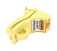 Taidda Dispositivo di Blocco di Sicurezza Professionale per Interruttore Automatico con Perno di Blocco MCB per Schneider, Materiale in Nylon, Giallo, Diametro Lucchetto < 7 Mm, Adatto per Operai