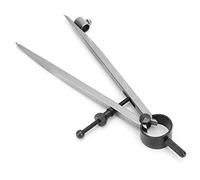 Taidda Divisore Ad Ala per Bussola da Disegno per Strumento Artigianale per Tracciare Linee Precise con Portapenne, Leggero e Compatto per la Lavorazione dei Metalli e L'artigianato in Pelle (150 mm)