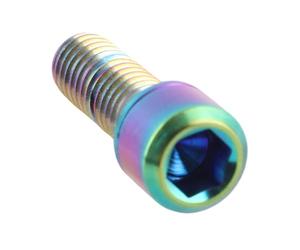 Taidda Durevoli Bulloni in Titanio Ti Vite a Testa Conica a Prova di Erosione per le Corse, Disponibile in Tre Colori e Due Dimensioni, Resistente Alle Alte e Basse Temperature (M6X16)