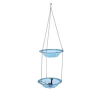 Taidda Fontana Solare da Bagno per Uccelli, Design 2 in 1, con Ciotola per L'alimentazione e Vasca da Bagno, per Giardino Esterno, Cortile, Patio, Attira Uccelli, Colibrì, Farfalle