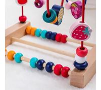 Taidda Giocattolo Educativo di Montagne Russe con Labirinto di Perline in Legno per Bambini Piccoli, Montagne Russe con Perline Colorate Che Migliorano la Coordinazione, Allenamento per Le abilità