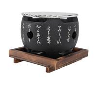 Taidda Griglia per Barbecue Portatile in Stile Giapponese Riscaldamento Efficiente Cottura Rapida Ideale per la Casa Più Adatto per le Famiglie Legno Composito in Lega di Alluminio (S)