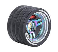 Taidda Impugnatura per Volante con Trasmettitore RC Volante in Lega di Alluminio Leggero per Telecomandi SANWA FUTABA per Appassionati di Corse Simulazione di Guida 3DRC di Diametro 1,9" (COLORFUL)