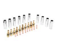 Taidda Kit Professionale di Ugelli per Pistola di Saldatura da 10 Pezzi con Punte di Contatto per Torcia con Protezione a Gas Binzel 15AK