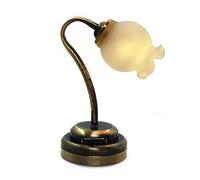 Taidda Lampada Tulipani per Casa delle Bambole in Scala 1:12 Lampada Vintage a Luce Calda Alimentata a Batteria Resistenza Ai Graffi per L'arredamento della Casa delle Bambole (Tulipani)