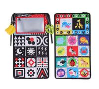 Taidda Libro in Stoffa per Bambini, Giocattoli a Specchio Ad Alto Contrasto per Divertenti attività Educative Precoci, Materiale in Poliestere Sicuro per Neonati, Giocattoli Colorati per la