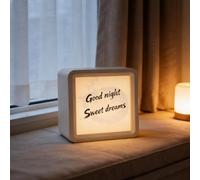 Taidda Macchina per il Rumore Bianco con Luce Notturna, Altoparlante con Illuminazione Ambientale e Suoni del Sonno, per il Relax e la Concentrazione (Bianco +5 pezzi di carta per paralume)