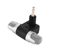 Taidda Mini Microfono Stereo Unidirezionale X 2 Spina Placcata in Oro con Angolo Regolabile da 0 a 90 Gradi Altamente Conveniente per Microfono Portatile da 3,5 Mm