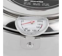 Taidda Mini Pentola per Friggere in Acciaio Inossidabile con Termometro per un Controllo Preciso della Temperatura Dell'olio, Maniglia a Tocco Freddo Facile Pulizia, Adatta per Utensili da (Taglia S