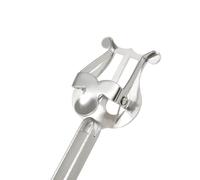 Taidda Morsetto per Spartiti per Clarinetto Supporto in Ferro Antiruggine per Artisti della Banda Musicale Argento 6,10 * 1,81 * 0,79 Pollici per Suonatori di Clarinetto (per Tromba)