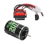 Taidda Motore Spazzolato 540 Ad Alta Torsione e Basso Rumore per SUV RC con ESC 360A, Protezione a Bassa Tensione per 1/10, Arrampicata su Camion, Ferro Plastica Rame (20T)