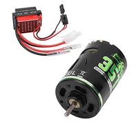 Taidda Motore Spazzolato 540 Ad Alta Torsione e Basso Rumore per SUV RC con ESC 360A, Protezione a Bassa Tensione per 1/10, Arrampicata su Camion, Ferro Plastica Rame (35T)