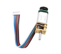 Taidda Motoriduttore con Encoder a Basso Rumore per Macchinine Giocattolo Fai da Te, Motore con Encoder Hall Magnetico 6 V 50 Giri/min per Piccoli Robot, Metallo, 1,7 Pollici (6 V 70 Giri/min)