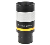 Taidda Oculare Zoom per Telescopio Astronomico da 7-21 Mm con Rivestimento Multistrato Completo per la Visualizzazione della Luna e dei Pianeti, Materiale Argento da 1,25 Pollici