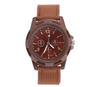 Taidda Orologio da Polso Analogico Elettronico a 4 Colori Orologio da Polso Militare Durevole per L'uso Quotidiano Dell'esercito (Colore del caffè)