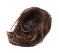 Taidda Parrucca Corta Marrone Donna SS100 Resistente Al Calore per Parrucca Bingle per Feste Cosplay di Halloween