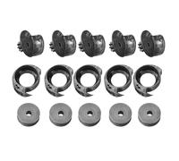 Taidda Parti di Alta qualità per Macchina da Cucire per Porta Bobina da 5 Set di Bobine per Spolette, Ideali per Riparare Scarpe, Diametro Bobina 17 Mm