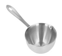 Taidda Pentola Professionale In Acciaio Inossidabile Pentola Per Olio Caldo Per Casalinga, Robusta Per Cioccolato Al Latte Con Beccucci Per, 200ml (SILVER)