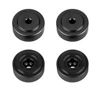 Taidda Piedini 'amplificatore in Lega di Alluminio Cuscinetti Ammortizzatori Durevoli per un Suono Circostante Stereo Reale, 4 Pezzi 20 * 8 Mm (BLACK)