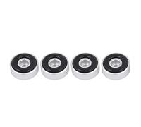 Taidda Piedini 'amplificatore in Lega di Alluminio Cuscinetti Ammortizzatori Durevoli per un Suono Circostante Stereo Reale, 4 Pezzi 20 * 8 Mm (SILVER)
