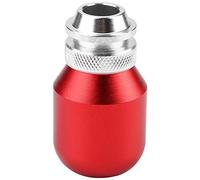 Taidda Pomello del Universale a Forma di Palla Rotonda per Auto Leva del in Metallo Resistente per Veicoli con Manuale Nero per gli Appassionati di Auto (rosso)