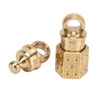 Taidda Portachiavi a Sgancio Rapido in Ottone Portachiavi Portatile Staccabile a Doppio per Esterni Quotidiani, Resistenza All'usura, per Chi Ha Due Set di Chiavi