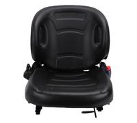 Taidda Sedile Universale per Carrello Elevatore, Pelle Ispessita con Interruttore di Arresto di Emergenza e Schienale Regolabile da 70° a 110°, con Imbottitura in Schiuma Ad Alta