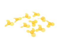 Taidda Set di 10 Pale del Ventilatore in ABS Giallo a 3 Pale per Modellismo e Giocattoli Elettrici