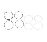 Taidda Set di 2 Corde di Ricambio in Nylon per Ukulele da 27 Pollici per Test Ed Esercitazioni Sulla Produzione di Nuovi Ukulele, Adatte per Soprano, Tenore Bianco e Nero