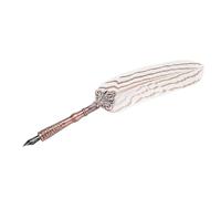 Taidda Set di Inchiostri a Immersione per Penna Stilografica Classica retrò di Lusso per Calligrafia Artistica, 3 Punte, Leggero, Facile da Usare per Confezione Regalo di Compleanno (WHITE)