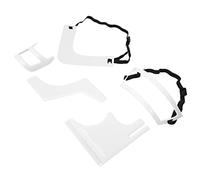 Taidda Set di Modelli per lo Styling della Barba Strumenti per Tagliare la Barba in Plastica di Alta qualità per Uomo Kit per Modellare L'attaccatura dei Capelli Viaggio Bianco 5 Pezzi