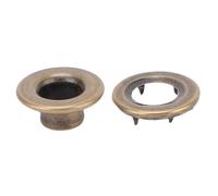 Taidda Set di Rondelle Passacavo da 100 Pezzi, Occhielli Dentati in Rame con Rondelle, Occhielli Antierosione per Scarpe in Tessuto e Pelle (Bronzo)