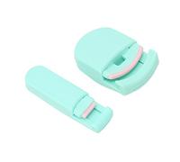 Taidda Set Piegaciglia Parziale Grandangolare Piegaciglia Portatile e Carino per Donne e Ragazze, con Cuscinetto in Silicone di Ricambio, Design Ergonomico per Ritocchi Trucco (GREEN)