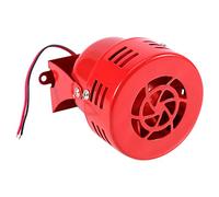 Taidda Sirena Elettrica Rossa da 110 DB, 12 V, per Salvataggio di Sicurezza, Apparato di Allarme Motorizzato per Auto, Camion, Moto, Struttura in Metallo