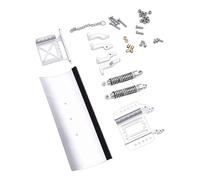 Taidda Spazzaneve per Auto RC, Lega Leggera Ad Alta Resistenza, vestibilità Precisa, per Spingere e Rimuovere gli Ostacoli (SILVER)