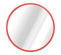Taidda Specchio Stradale Convesso Visibilità Grandangolare per la Sicurezza del Garage e gli Angoli Ciechi PC Rosso 8 Pezzi (30 cm)
