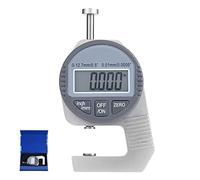 Taidda- Spessimetro, Calibro di Spessore Lettura LCD Digitale Leggera Calibro di Spessore Percentuale 0-12,7 mm/0,5" 0,01 mm/0,0005" Testa di Misura Piatta per misurare Lo Spessore