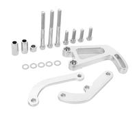 Taidda Staffa per Pompa del Servosterzo Supporto Lungo Durevole per Pompa Dell'acqua per Motore con 14 Strumenti di Installazione per Motori a Blocco Piccolo 265-400, Argento