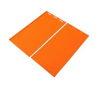 Taidda Stampo in Silicone per Cera D'api, Durevole, a Nido D'ape, per Fogli, per Forniture per Apicoltura, 2 Fogli, 5,4 Mm, Arancione, per Realizzare di Fondazione per alveare.