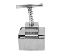 Taidda Stampo per Torta con Stantuffo Caricato a Molla in Acciaio Inossidabile per Dessert, Taglierino per Argilla in Metallo per Uso Alimentare per la Cucina Quotidiana e le Celebrazioni Festive