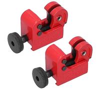 Taidda Tagliatubi in Metallo Piccolo Tagliatubi Efficiente con Coltello per Tubi per Installazione di Aria Condizionata, da 2 Pezzi per Meccanici di Veicoli, Apparecchiature di Refrigerazione, Rosso