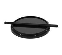 Taidda Tappetino per Batteria da 12 Pollici per Allenamento a Percussione Tappetino Antiurto Antiscivolo in Fibra di Carbonio con Bacchette, Pad per Batteria Stupido per Esercitazione per