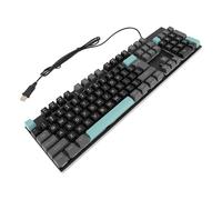 Taidda Tastiera da Gioco Cablata con Design a Lettere Grandi, Tastiera USB Retroilluminata per Anziani, Digitazione Senza Ritardi (Notte stellata nera)