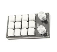 Taidda Tastiera Gioco Programmabile Meccanica Macro per Laboratorio di Gioco Ufficio, Mini Tastiera Portatile per, per VISTA, per, per OS X, Acrilico 5,2 X 3 1,5 Pollici (#1)